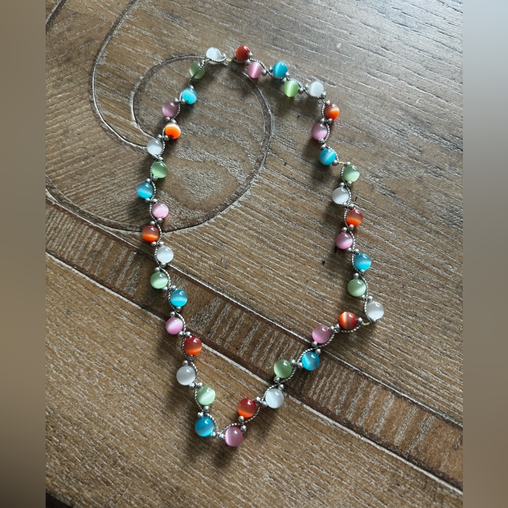 Rainbow Bead Necklace